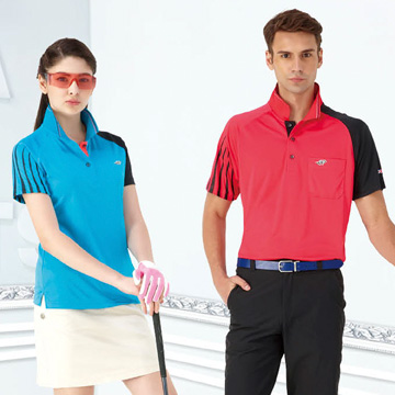 【Londa Polo】吸濕排汗女版短袖POLO衫(P41413)土耳其藍色