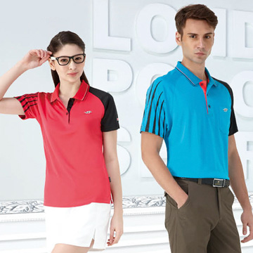 【Londa Polo】吸濕排汗女版短袖POLO衫(P41412)珊瑚紅色