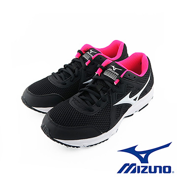 Mizuno 美津濃 女慢跑鞋 運動鞋 工作鞋 學生鞋 (黑X白)K1GA170402