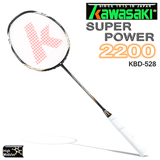 Kawasaki Super Power 2200 碳纖維超輕羽球拍(橘/黑)