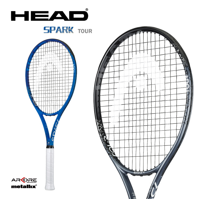 HEAD SPARK TOUR專業入門款/新手/初學者網球拍-黑/藍233310-233300