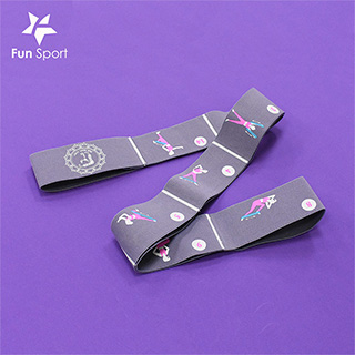 《Fun Sport》創意小抄伸展帶(靈活紫)(樂體帶/樂體繩)(2入)