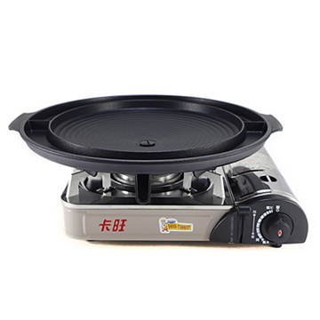 卡旺-遠紅外線瓦斯爐K1-1200V+韓國大理石雙用圓烤盤NY2499