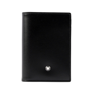 MONTBLANC 牛皮經典款名片/卡片夾(黑色)