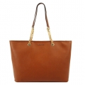 MICHAEL KORS JET SET TRAVL CHAIN 防刮鏈袋托特包-中/棕