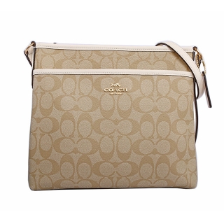 COACH PVC LOGO斜背包(薄款)(白色) F29210 IMDQC