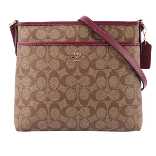 COACH PVC LOGO斜背包(薄款)(莓紫色) 29210 IMQEO