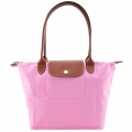 LONGCHAMP Le-Pliage 長把小型尼龍手提包(粉紅)
