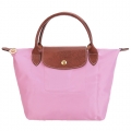 LONGCHAMP Le Pliage 短把摺疊水餃包(小/粉紅)