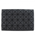 ISSEY MIYAKE 三宅一生 BAOBAO 4x6幾何方格霧面票卡包(霧黑色)