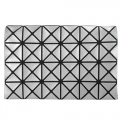 ISSEY MIYAKE 三宅一生 BAOBAO 4x6金屬幾何方格票卡包(銀色)