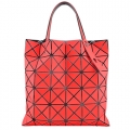 ISSEY MIYAKE 三宅一生BAOBAO霧面透光方格6x6手提包(橘)