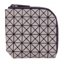 ISSEY MIYAKE三宅一生BAOBAO幾何6x6 霧面型拉鍊零錢包(米)