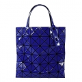 ISSEY MIYAKE 三宅一生BAOBAO亮面方格6x6手提包(寶藍)