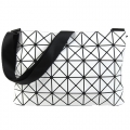 ISSEY MIYAKE 三宅一生 BAOBAO幾何方格5x8斜背包(白)