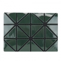 ISSEY MIYAKE 三宅一生 三宅一生 BAOBAO幾何方格3x4名片夾(亮面墨綠)