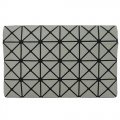 ISSEY MIYAKE 三宅一生 BAOBAO幾何方格皮質4x6萬用卡片夾(霧面淺灰)