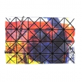 ISSEY MIYAKE 三宅一生BAOBAO霧面方格透視靈魂4X6斜背包(漸層幻彩)