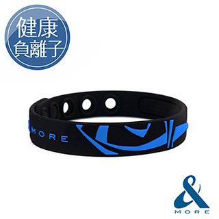 &MORE愛迪莫 KADORI高濃度負離子運動手環(耀眼藍)