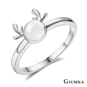 GIUMKA 925純銀 麋鹿 純銀戒指 銀色 MRS07122