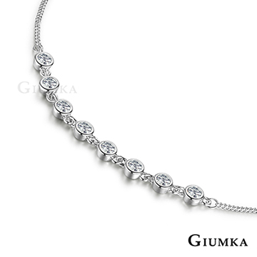 GIUMKA 點點心語腳鍊 精鍍正白K 甜美淑女 ML06009-1