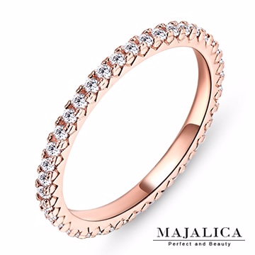 Majalica 線戒純銀尾戒 玫金A款 PR4002-1