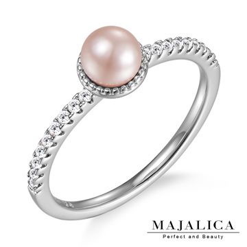 Majalica 小珍珠純銀尾戒線戒 銀色款 PR6049-1