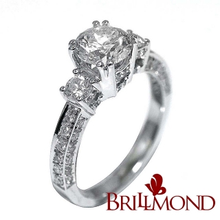 BRILLMOND 燦爛永恆GIA一克拉鑽戒(GIA H/SI2 八心八箭)
