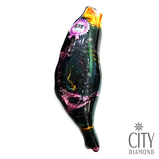 City Diamond 引雅【七彩玉石】寶島台灣本島造型擺件配飾-花蓮特產