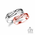 City Diamond引雅『編織愛』K金結婚對戒L00441-442