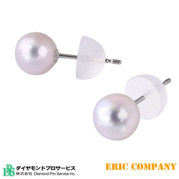 【EM eileen me】日本東京-幸 本真珠 18K白金珍珠耳環-6~6.5mm