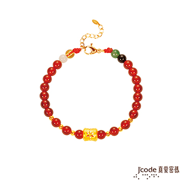 J’code真愛密碼 煙花黃金/紅瑪瑙手鍊