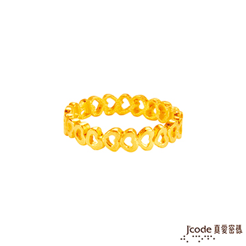 J’code真愛密碼 心愛心黃金戒指
