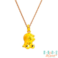 甜蜜約定 Doraemon Kiss Me! 哆啦A夢黃金墜子 送玫瑰鋼項鍊