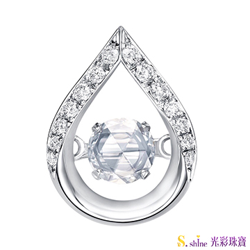 【光彩珠寶】GIA0.3克拉 日本舞動鑽石項鍊 忠於愛情Ⅱ