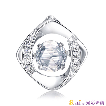 【光彩珠寶】GIA0.3克拉 日本舞動鑽石項鍊 忠於愛情