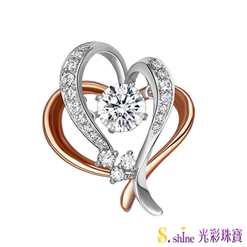 【光彩珠寶】GIA0.3克拉 日本舞動鑽石項鍊 相知相惜