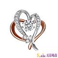 【光彩珠寶】GIA0.3克拉 日本舞動鑽石項鍊 相知相惜