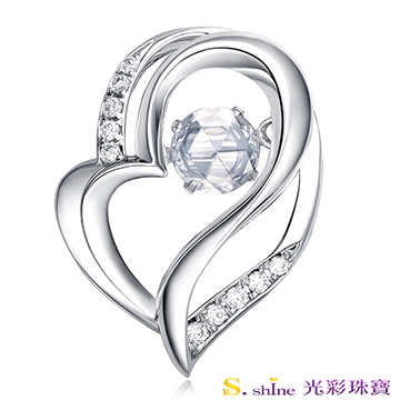 【光彩珠寶】GIA0.3克拉 日本舞動鑽石項鍊 真愛約定