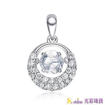 【光彩珠寶】GIA0.3克拉 日本舞動鑽石項鍊 忠於愛情Ⅲ