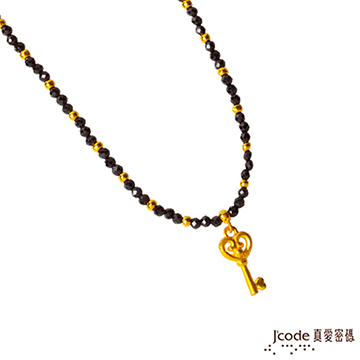 J’code真愛密碼 愛情鑰匙黃金/尖晶石項鍊