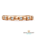 【DIAN JEWELRY黛恩珠寶】 潘朵拉 玫瑰金鑽石線戒造型戒女戒