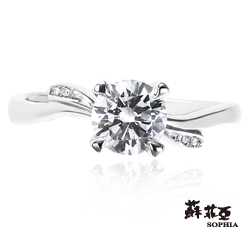 蘇菲亞SOPHIA - 伊莎貝拉0.50克拉FVS2 3EX鑽石戒指