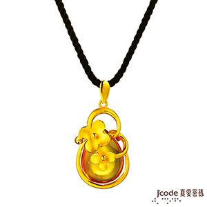 J’code真愛密碼 春日時光黃金/水晶墜子 送項鍊