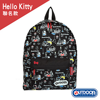 【OUTDOOR】Hello Kitty聯名款後背包 ODKSR1056BK