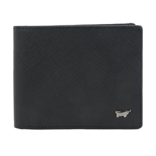 【BRAUN BUFFEL】洛非諾III系列4卡零錢皮夾 -經典黑 BF314-315-BK