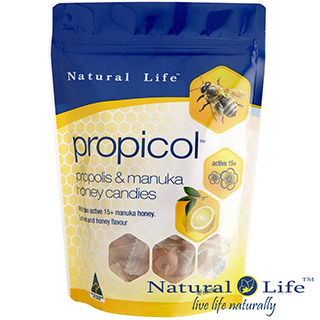 澳洲Natural Life 活性麥蘆卡蜂蜜蜂膠潤喉糖(40顆)