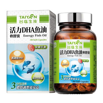 台鹽生技 活力DHA魚油(90顆/瓶)