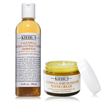 KIEHLS 契爾氏 金盞花精萃亮采水凝霜(50ml)+金盞花植物精華化妝水(250ml)-百貨公司貨