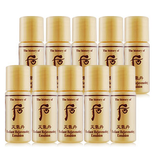 Whoo后 天氣丹華炫重生乳攜帶瓶(5ml)X10